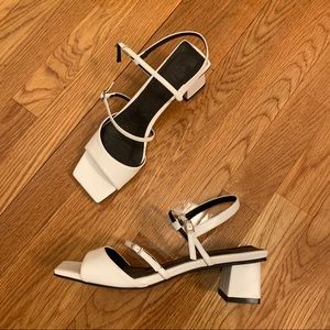 White Heeled Sandal